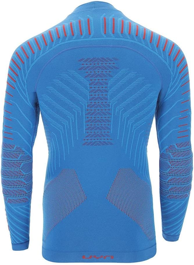 UYN Herren Resilyon Langarmshirt, Blue/Red, XXL