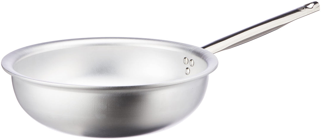 Pentole Agnelli Pfanne Quarzheizstrahler mantecare, aus Aluminium, Edelstahl, Silber 28 cm Silber/sc