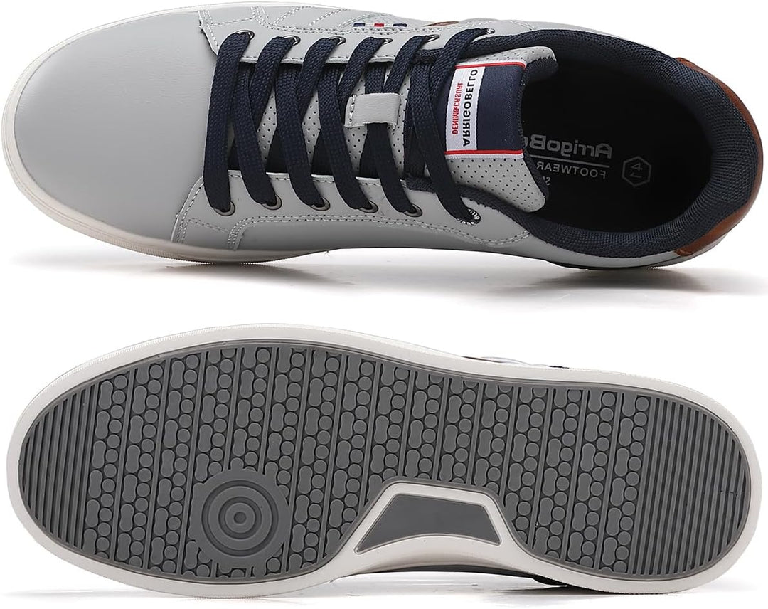 ARRIGO BELLO Herren Freizeitschuhe Schuhe Sneakers Wanderschuhe Leders Laufschuhe Leichtgewicht Outd