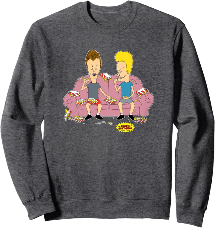 Beavis and Butt-Head Nachos Couch Sweatshirt