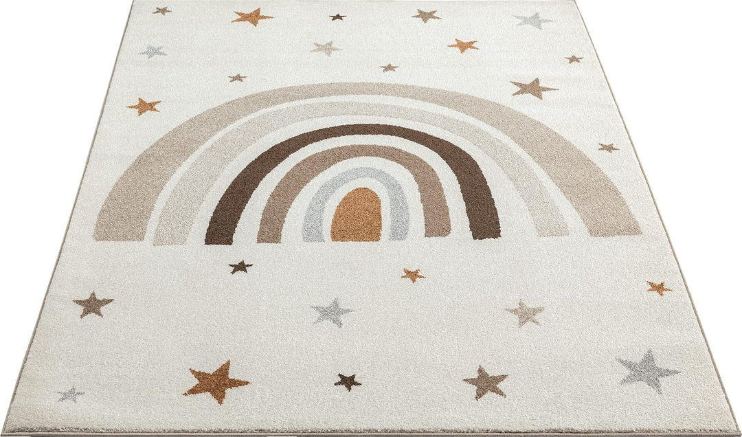 the carpet Beat Kids Moderner Weicher Kinderteppich, Weicher Flor, Pflegeleicht, Farbecht, Regenboge