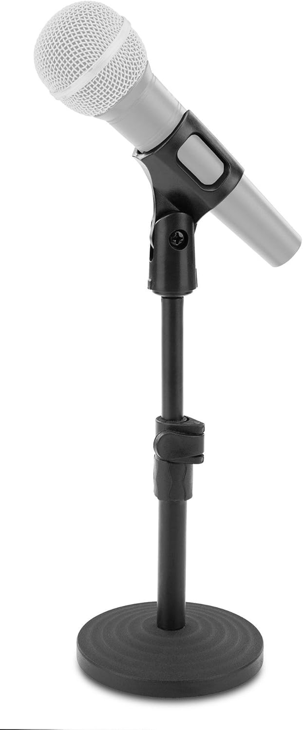 McGrey MST-20 Mikrofon Tischstativ (stufenlos höhenverstellbar, schwerer Gusssockel, kompakt zerlegb