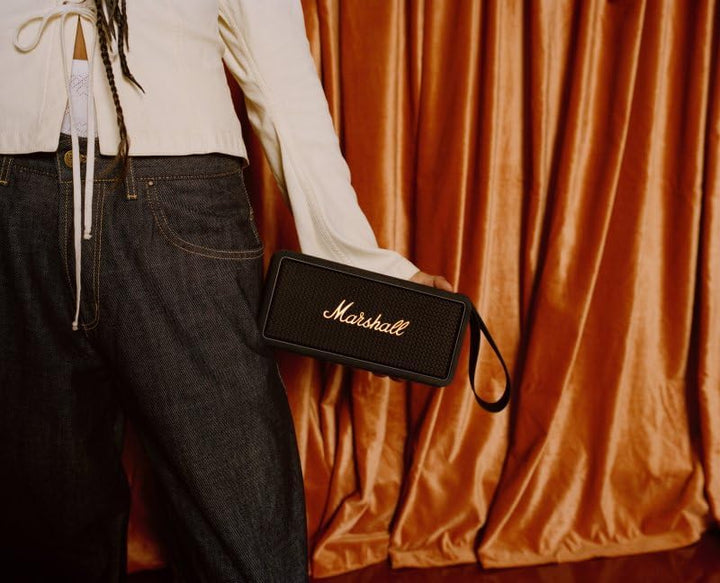 Marshall Middleton kabelloser tragbarer Bluetooth-Lautsprecher, über 20 Stunden tragbare Spielzeit,