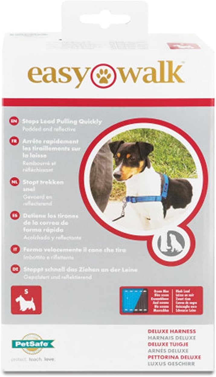 PetSafe Easy Walk Deluxe Anti-Zieh-Geschirr, Verringert Würgen und Husten, Mit Reflektoren ausgestat