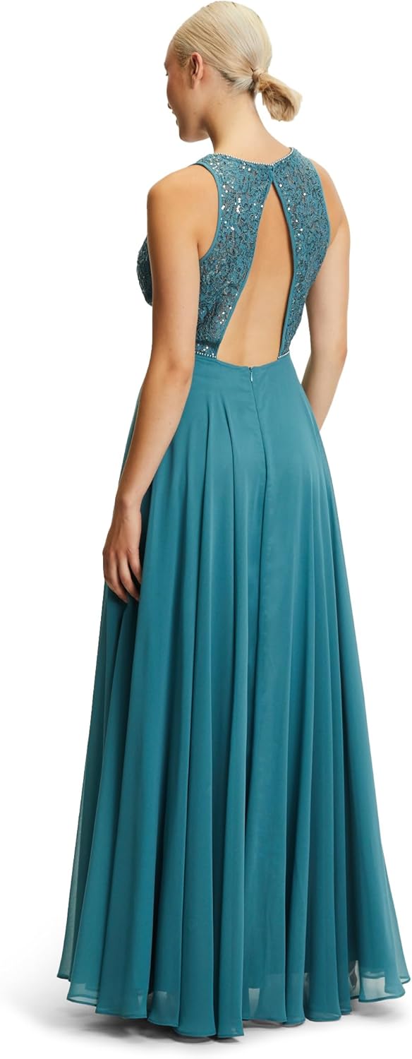 Vera Mont Damen Kleid 34 Smoky Teal, 34 Smoky Teal