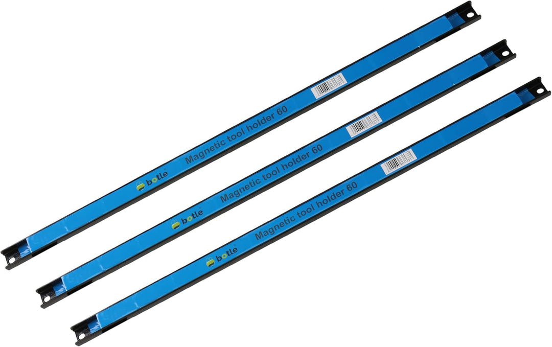3 x Magnetische Werkzeugleiste Metallstreifen Länge 60 cm Schwarz Werkzeughalter Starker Magnet, mit