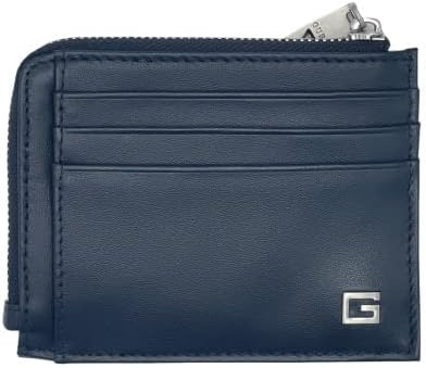 Guess Zurigo Multiple Leder-Kartenetui, Schwarz