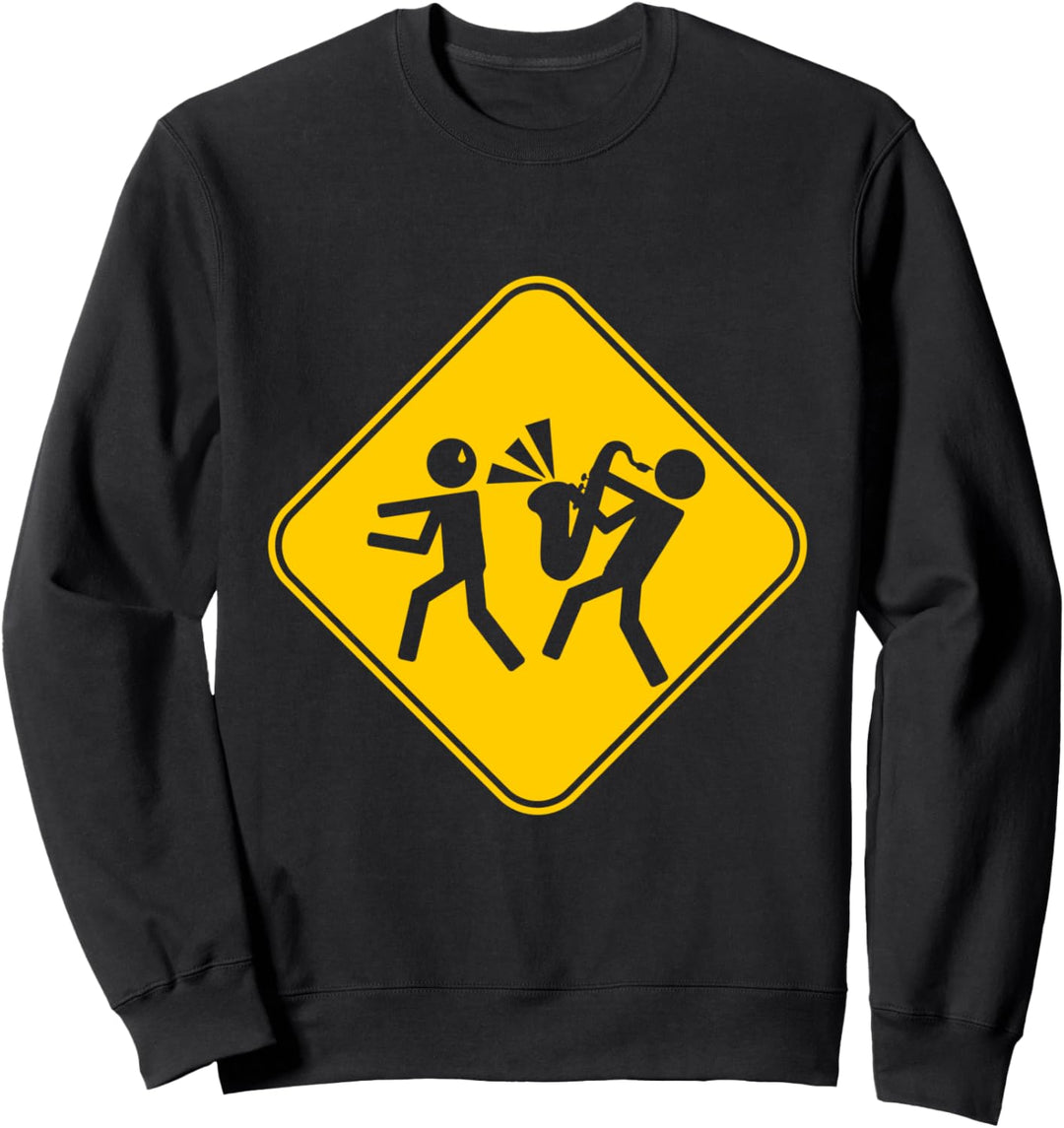 Saxophonist Musiker Saxofon Blasinstrument Jazz Orchester Sweatshirt