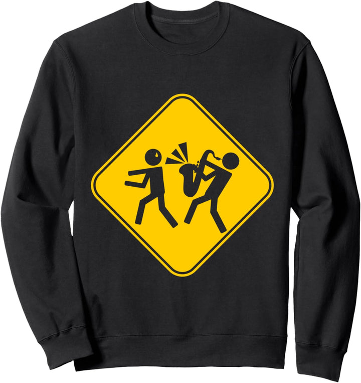 Saxophonist Musiker Saxofon Blasinstrument Jazz Orchester Sweatshirt