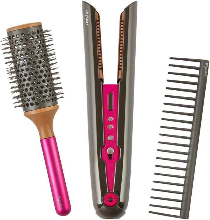 Casdon 73352 Dyson Corrale Styling-Set | Sichere Spielzeug-Glätteisen für Kinder ab 3 Jahre | Mit re