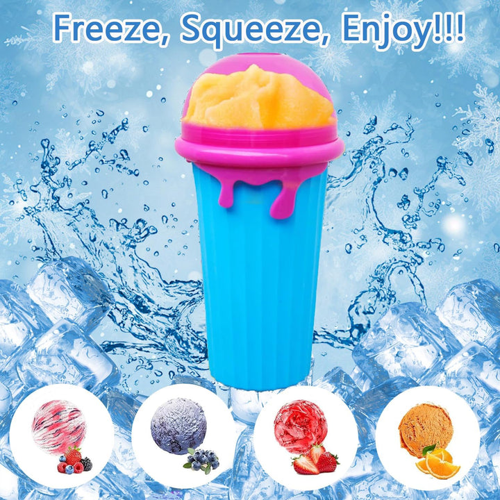 Slushy Maker, Slush Becher, Eis Zum Kneten Slushy Becher, Quick Frozen Magic Cup, Silikon Slushy Mak