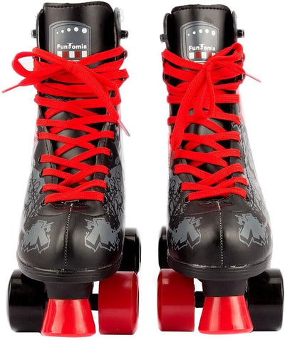 Rollschuhe/Discoroller in Grössen 30-44 - Rollerskates Disco Roller Skate Indoor Outdoor 34 schwarz/