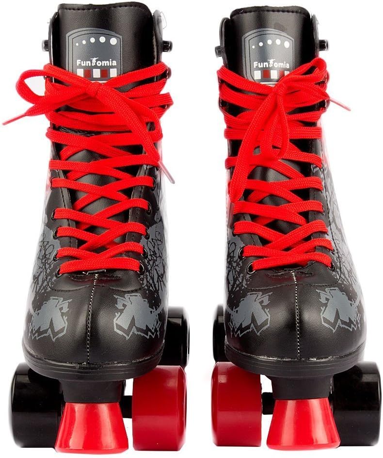 Rollschuhe/Discoroller in Grössen 30-44 - Rollerskates Disco Roller Skate Indoor Outdoor 34 schwarz/
