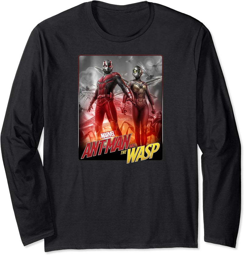 Marvel Ant-Man And The Wasp Battle Poster Langarmshirt