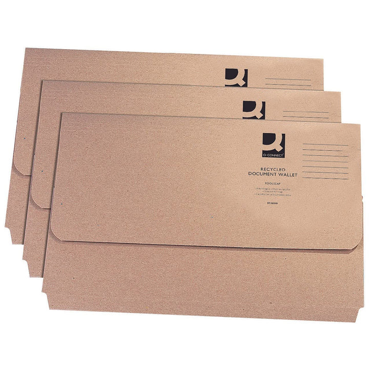 Q-Connect KF26090 Dokumentenmappe recyceltes Kraft-Papier