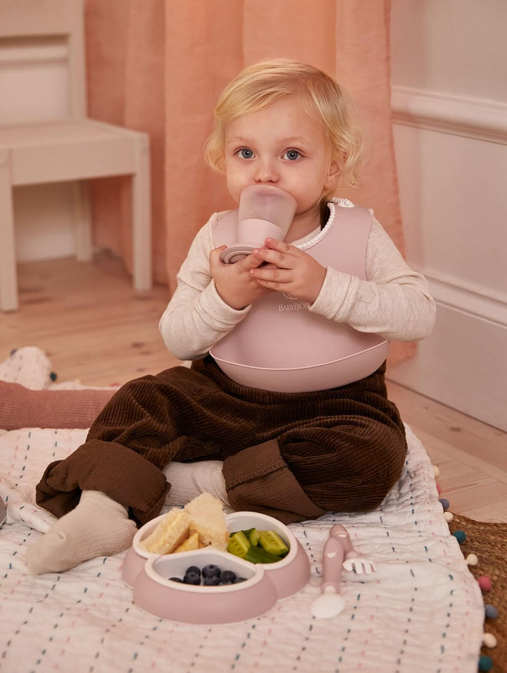 BabyBjörn Kindergeschirr, 8-teilig, Blassrosa, Blassrosa