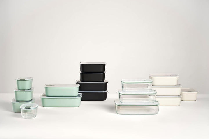 Mepal - Glasbehälter mit deckel EasyClip - Meal prep boxen - Geeignet für Mikrowelle, Dampfgarer, Of