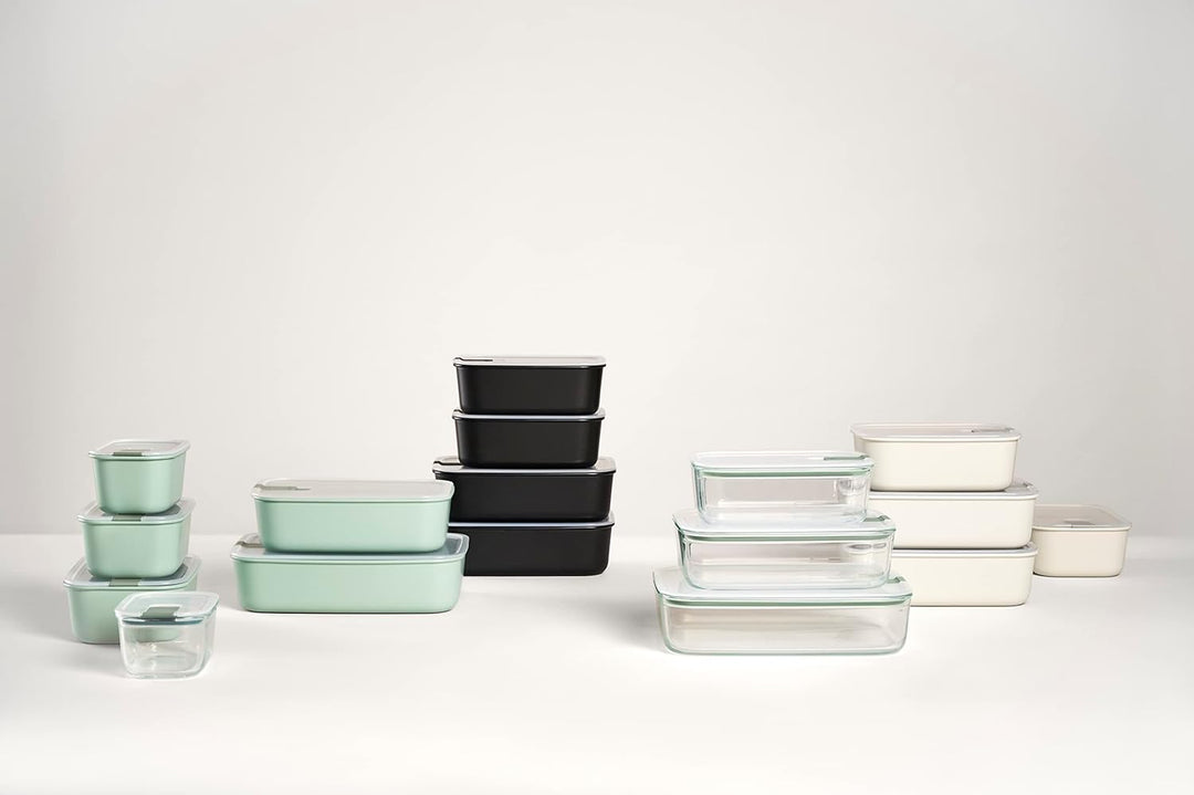 Mepal - Glasbehälter mit deckel EasyClip - Meal prep boxen - Geeignet für Mikrowelle, Dampfgarer, Of