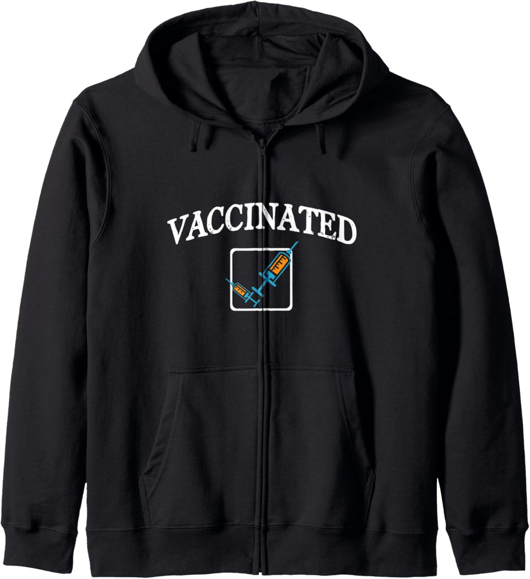 Vaccinated Check Mark Vaccine Pro Vaccination Kapuzenjacke
