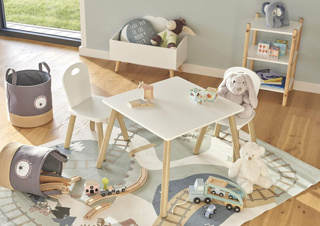 Zeller 13503 Kinder-Aufbewahrungstruhe 'Wolke', MDF, weiss, ca. 58 x 28 x 45 cm, Kindermöbel, Kids,