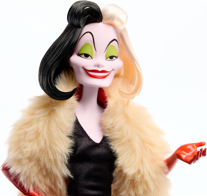 Mattel DISNEY Villains Böse Königin, Cruella de Vil & Yzma - Legendäre Schurkinnen Set mit detailrei