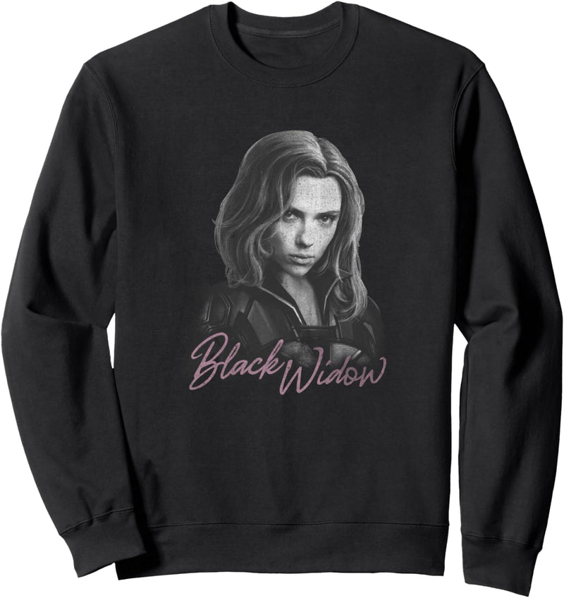 Marvel Black Widow Movie Monochromatic Portrait Sweatshirt