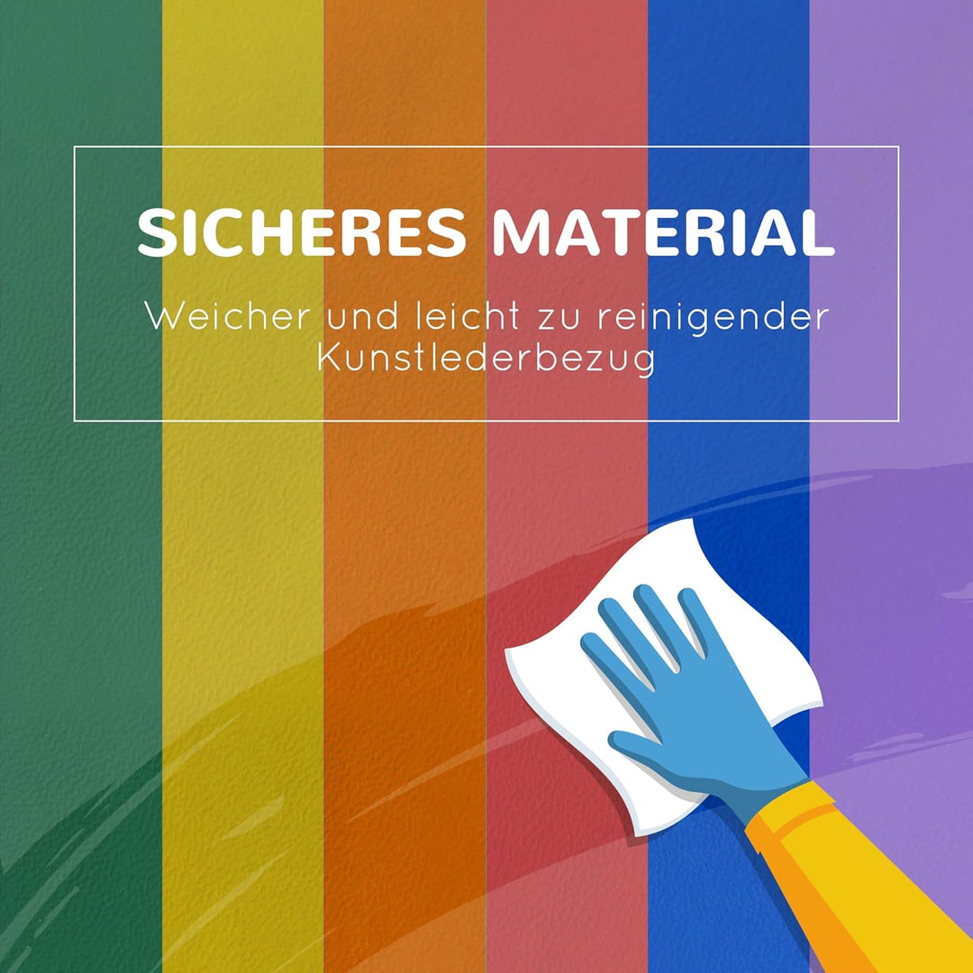 HOMCOM 11 TLG. Schaumstoff Bausteine Kinder Softbausteine Klettern toben Bauklötze Weiche Schaumstof