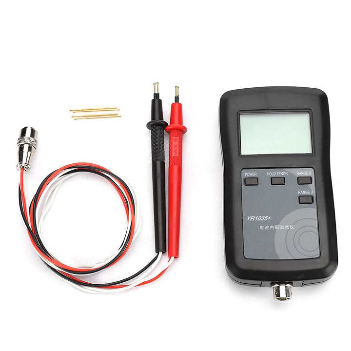 4-Draht-System YR1035 Batterie-Innenwiderstandstester mit LCD-Anzeige für Blei-Säure, Lithium-Ionen,