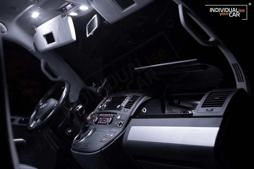 INDIVIDUALise your CAR Innenraumbeleuchtung SET für T5 Multivan (Pure-White) Reinweiss, Pure-White