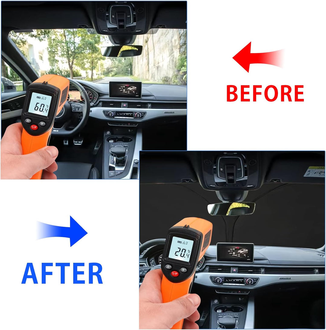 YEE PIN Ranger Sonnenschirm Auto kompatibel mit Ford Ranger 2016-2022 2023，Faltbare Auto Sonnenschut