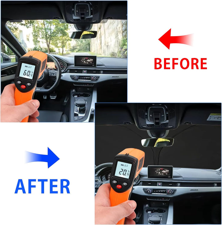 YEE PIN Ranger Sonnenschirm Auto kompatibel mit Ford Ranger 2016-2022 2023，Faltbare Auto Sonnenschut