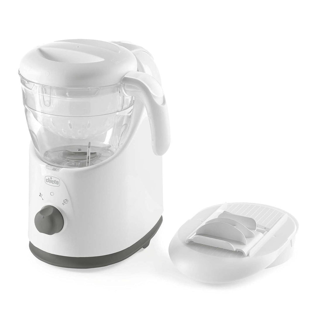 Chicco Easy Meal Mahlzeitenkocher, Multifunktions Babynahrungszubereiter für die Entwöhnung, Mixer u
