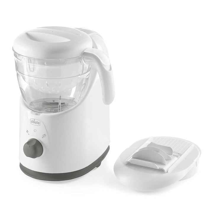 Chicco Easy Meal Mahlzeitenkocher, Multifunktions Babynahrungszubereiter für die Entwöhnung, Mixer u