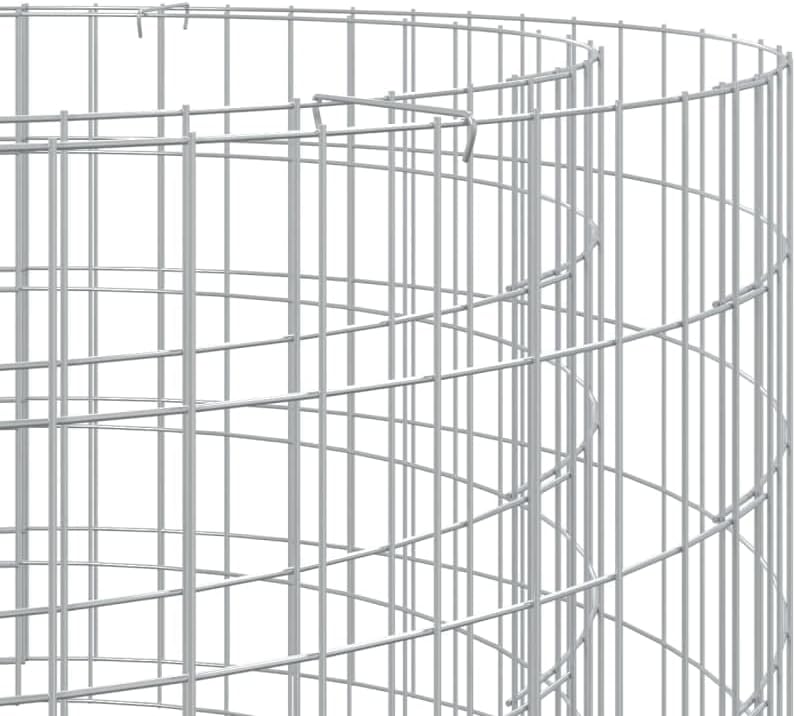 INLIFE Gabionen-Feuerstelle Ø 50 cm Verzinktes Eisen,4.4kg,153558 50 x 50 cm, 50 x 50 cm