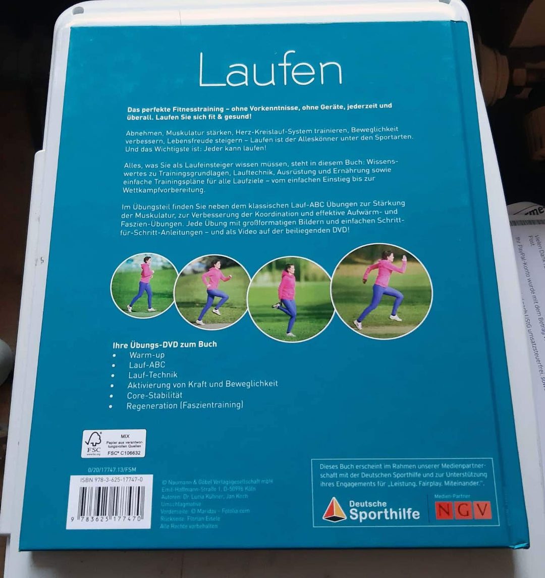 Laufen - Trainingsplanung, Grundlagen, Technik &amp; Co. mit Übungs-DVD, Gebundenes Buch