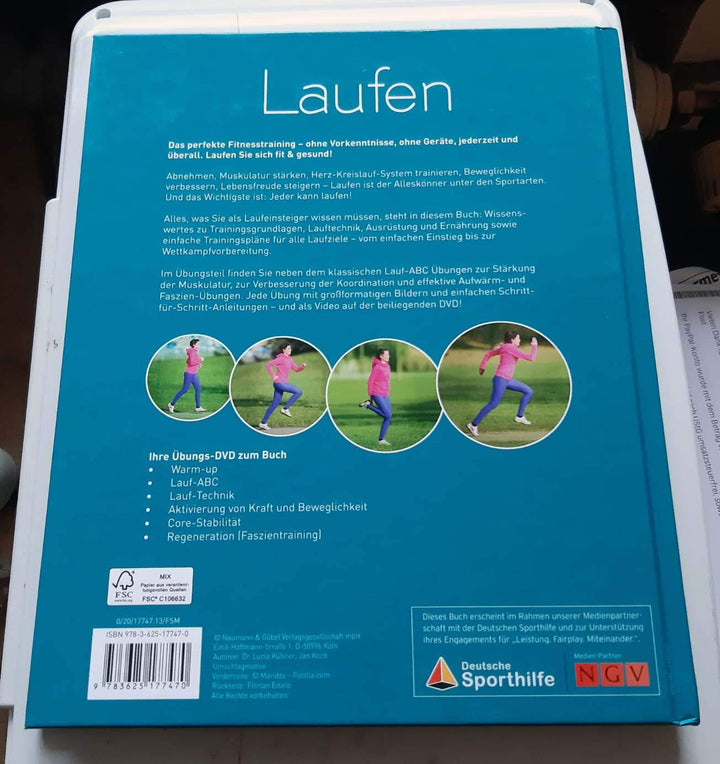 Laufen - Trainingsplanung, Grundlagen, Technik &amp; Co. mit Übungs-DVD, Gebundenes Buch