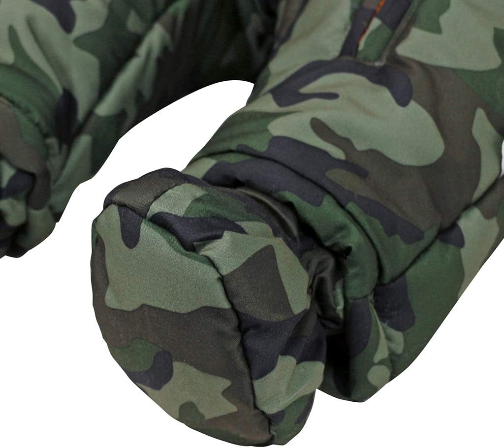 Baby Winter Overall Mit Kapuze Jungen Schneeanzüge mit Handschuhen und Füsslinge Warm Kleidungsset 1