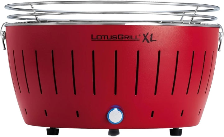 LotusGrill Kohlegrill Serie 435 XL, Zitrus, 43,5 x 35 x 25,7 cm, Rot Red, Red