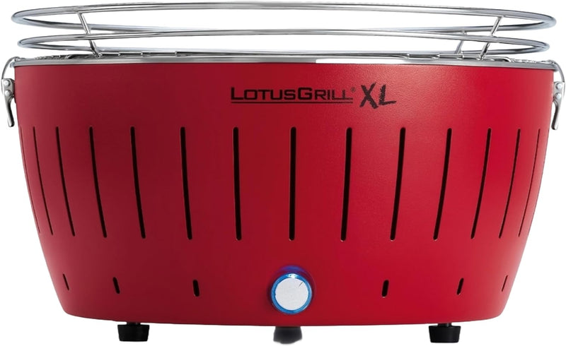 LotusGrill Kohlegrill Serie 435 XL, Zitrus, 43,5 x 35 x 25,7 cm, Rot Red, Red