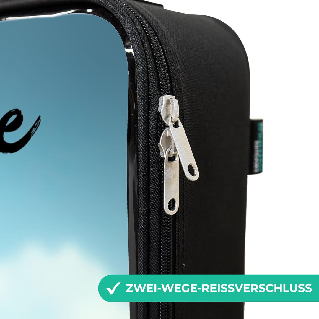 NoBoringSuitcases.com® Kinderkoffer Klein Personalisiert mit Name 48x31x19 cm Reisekoffer Kleiner Ki