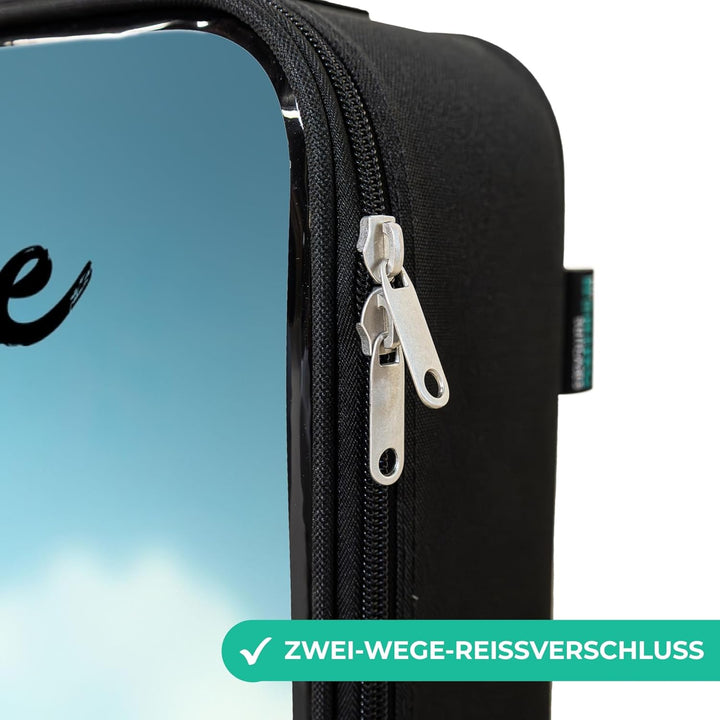 NoBoringSuitcases.com® Kinderkoffer Klein Personalisiert mit Name 48x31x19 cm Reisekoffer Kleiner Ki