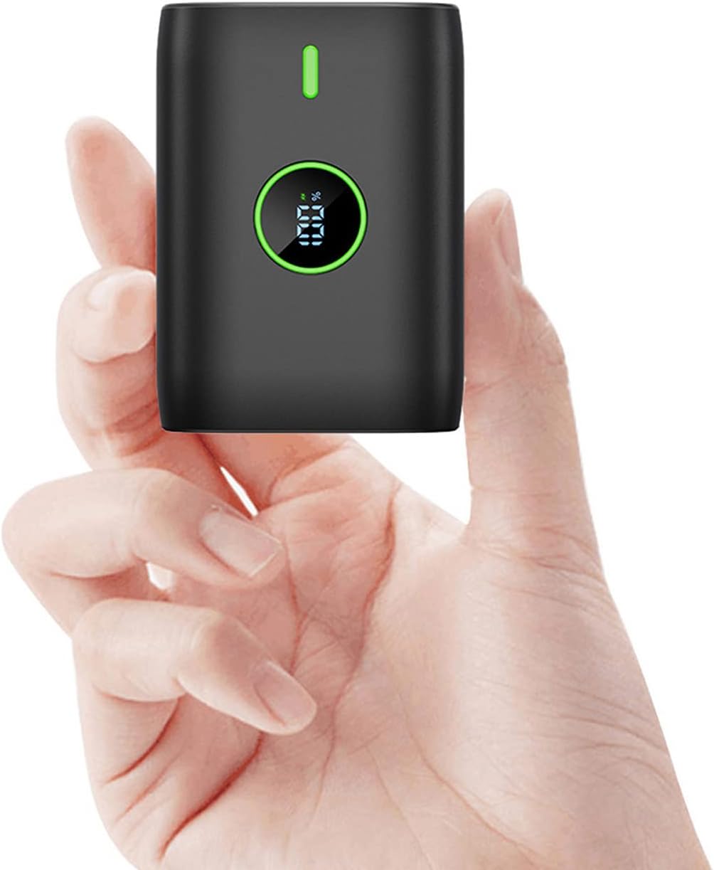 Power Bank 10000 mah,22.5W powerbank klein Aber stark mit led-anzeige,12v Ausgang,Mini powerbank Ext