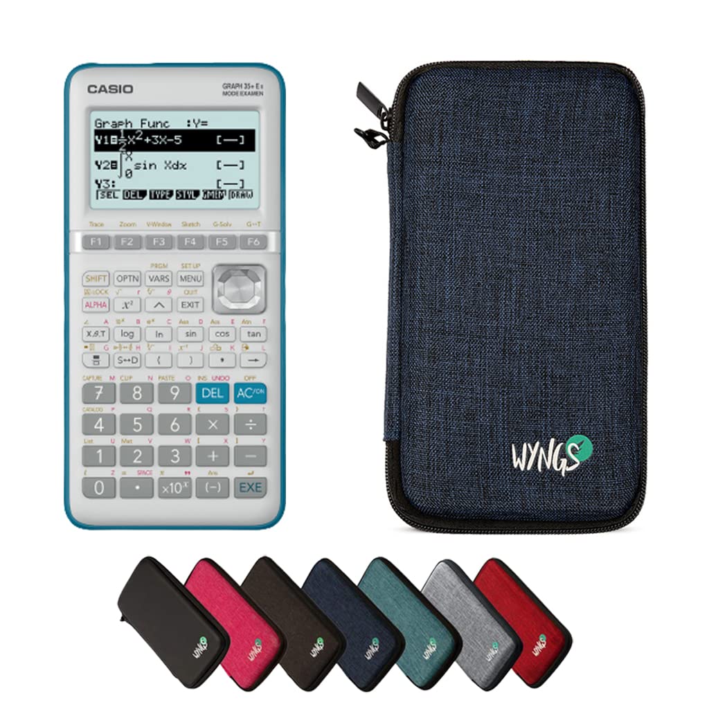 CALCUSO Sparpaket Blau vom Taschenrecher Casio Graph 35+ E II blau Casio Graph 35+EII, blau Casio Gr