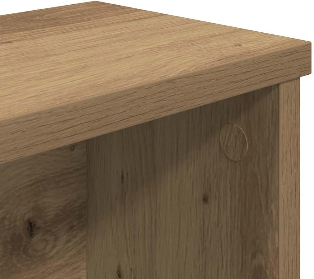 vidaXL Küchenregale Stapelbar 2 STK. Artisan-Eiche 50x15x16 cm, Küchen-Aufbewahrungsregal, Gewürzreg