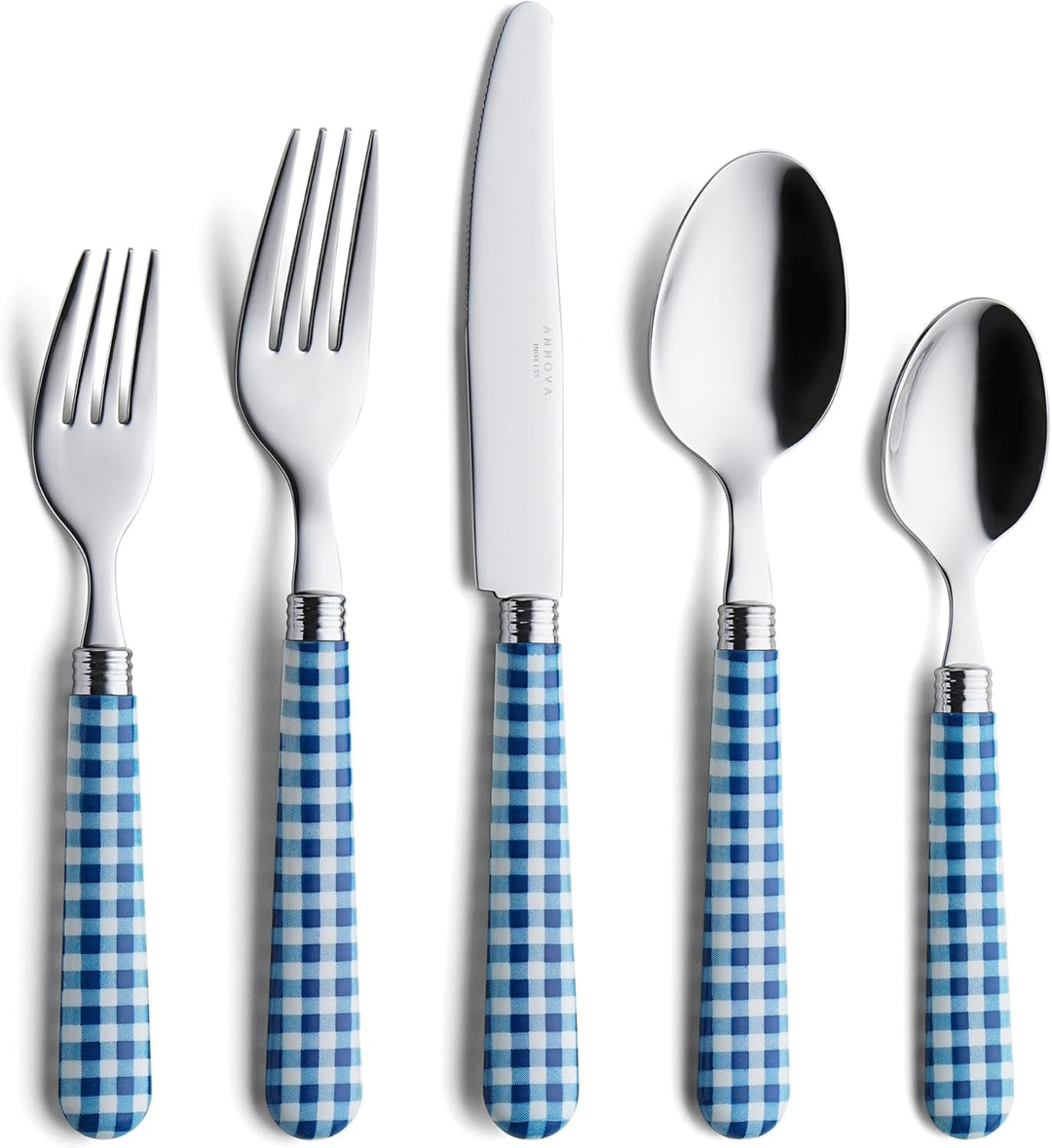 ANNOVA Besteckset, 20-teilig, Griff aus Edelstahl - 4 x Tafelmesser; 4 x Tafelgabeln; 4 x Salatgabel