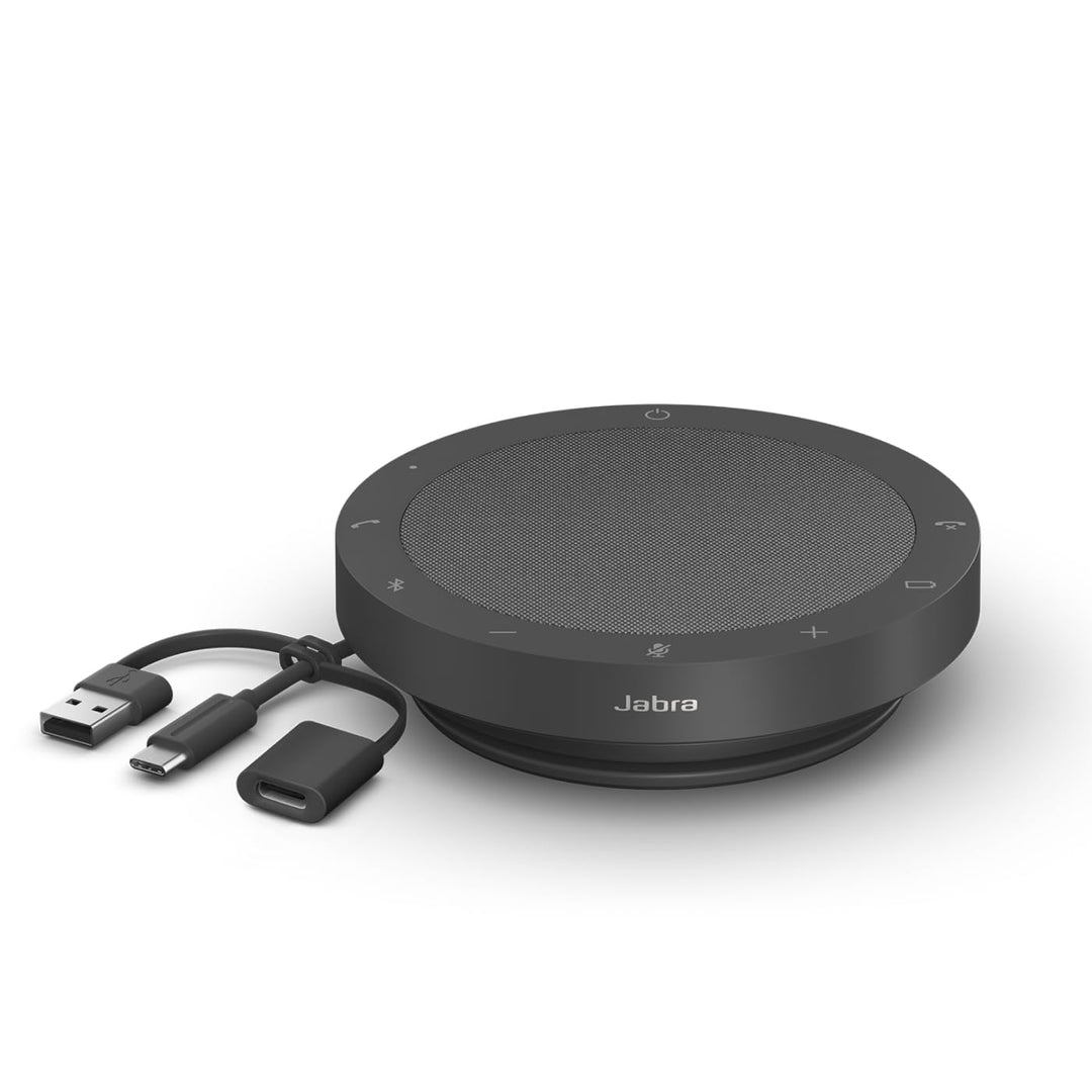 Jabra Speak2 55 Bluetooth-Freisprechlösung, 4 Mikrofone mit Geräuschunterdrückung, 50 mm Breitband-L