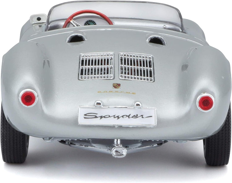 Bauer Spielwaren 2043030 Maisto Porsche 550 A Spyder, Modellauto mit Federung, Massstab 1:18, Türen