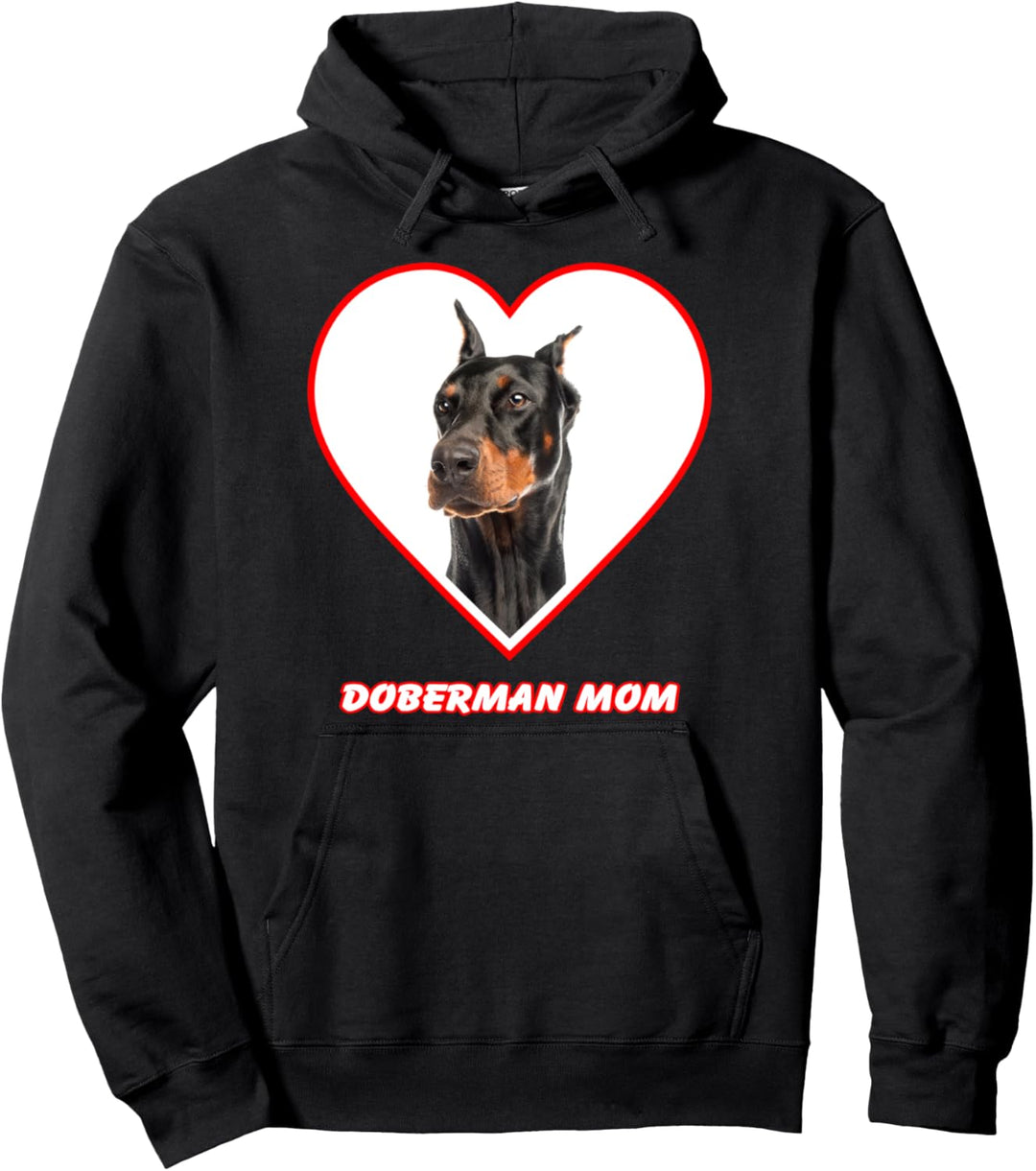 Doberman Dog Mom Pullover Hoodie