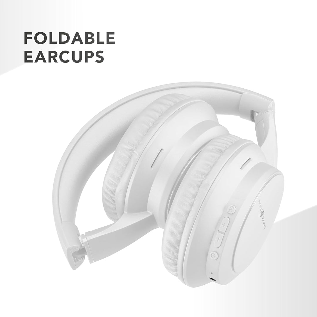 Music Sound Boost, Kabellose Around-Ear-Kopfhörer mit integriertem Mikrofon, 3 EQ-Modi, bis zu 8 Stu