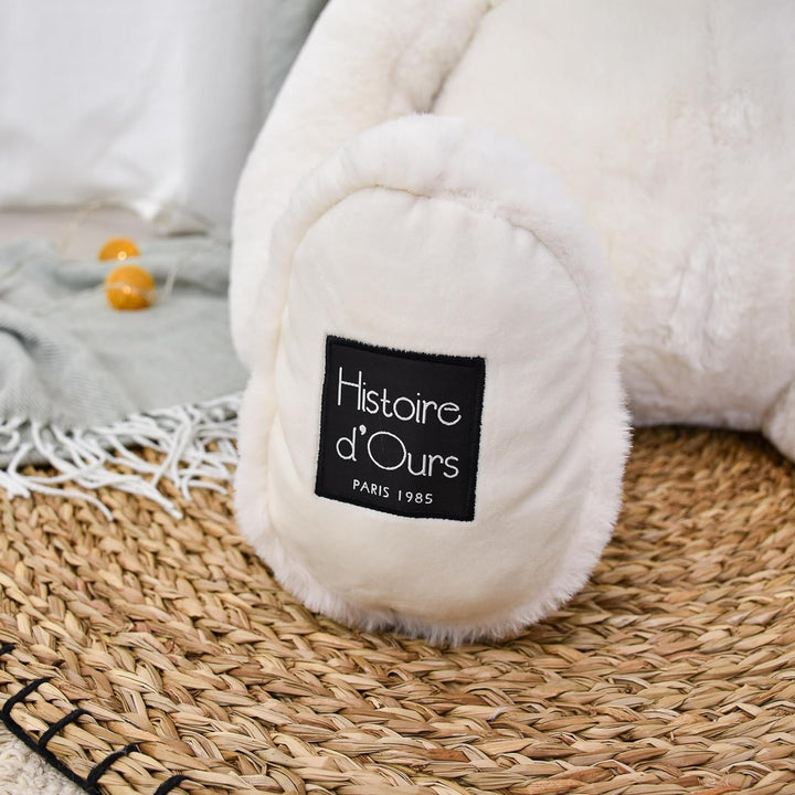 Histoire d'ours - Grosser Plüschbär – Der Teddybär – Weiss – 40 cm – grosses Plüschtier super weich